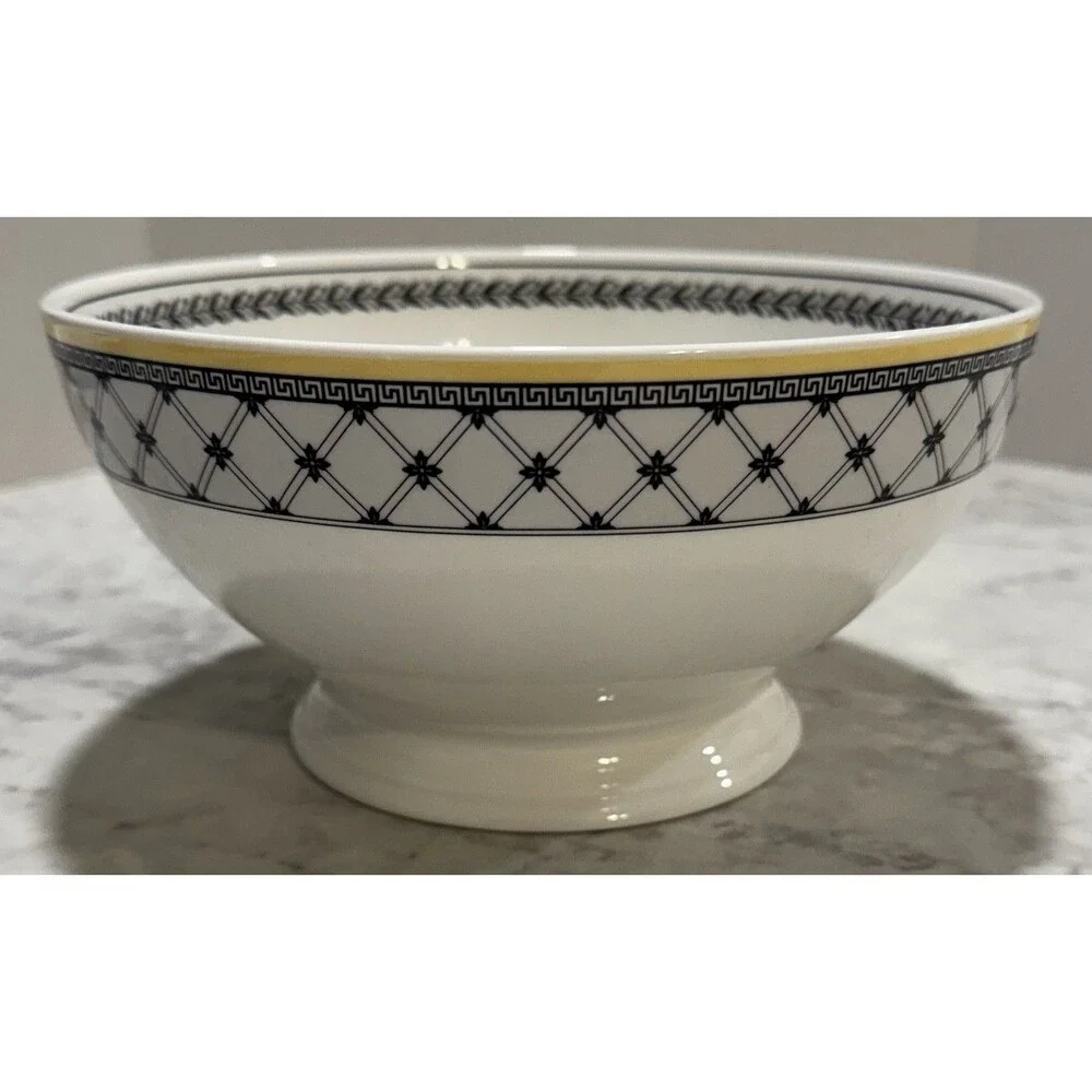 Villeroy & Boch Germany Fine China Audun Ferme Footed Serving Bowl AS IS